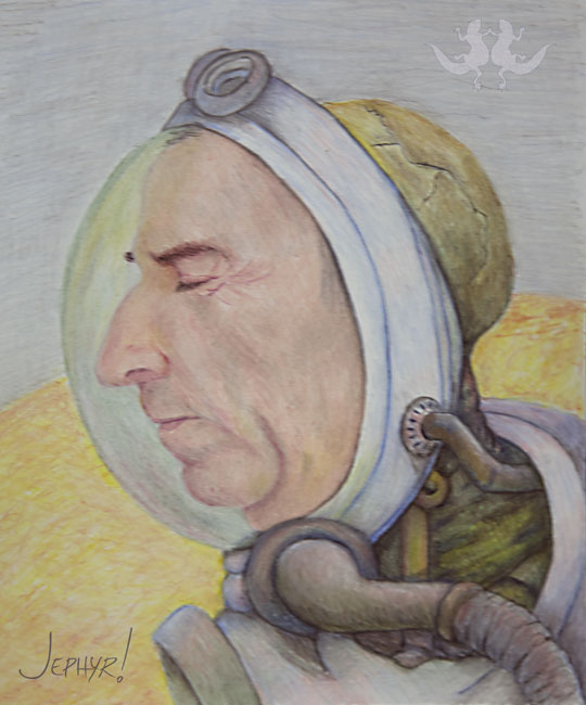 "Selvan Z4; - Color Pencil Drawing - Copyright 2019, Jephyr (Jeff Curtis), All Rights Reserved